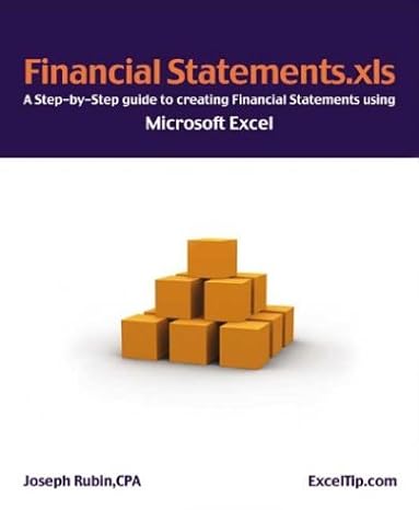 financial statements xls a step by step guide to creating financial statements using microsoft excel 1st