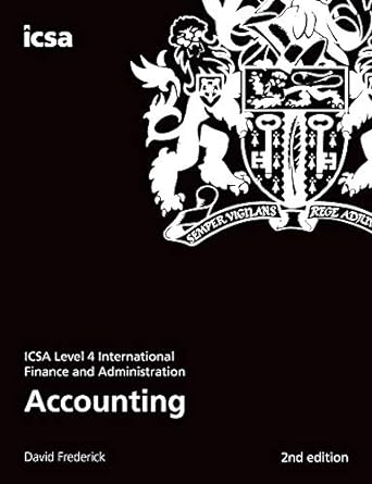 accounting icsa level 4 international finance and administration 1st edition david frederick 186072731x,