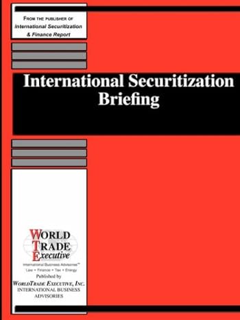 international securitization briefing 1st edition k. dimancescu 1893323862, 978-1893323865
