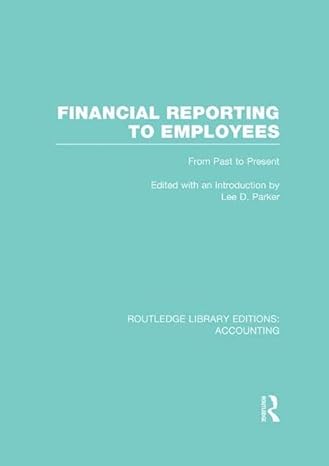 financial reporting to employees from past to present 1st edition lee parker 1138969826, 978-1138969827