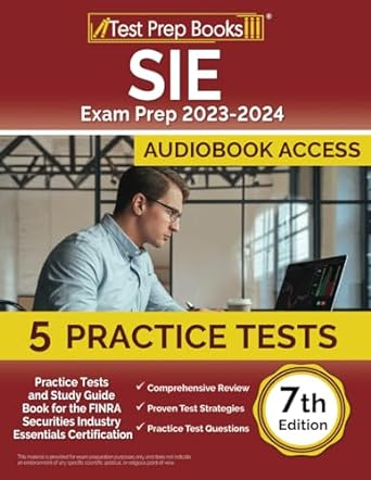 sie exam prep 2023 2024 5 practice tests and study guide book for the finra securities industry essentials
