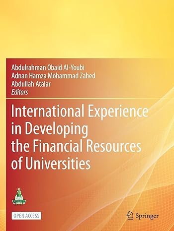 international experience in developing the financial resources of universities 1st edition abdulrahman obaid