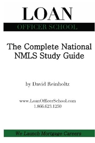 the complete national nmls study guide your all in one guide to passing the national safe act test 1st