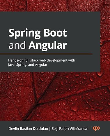 spring boot and angular hands on full stack web development with java spring and angular 1st edition devlin