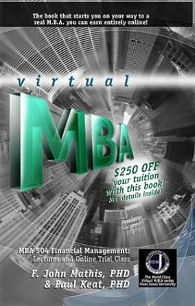 the jones international university virtual mba mba 504 financial management lectures and online trial class