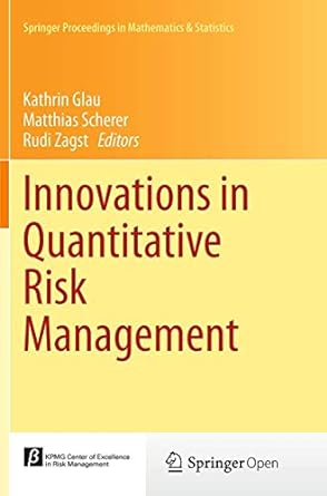 innovations in quantitative risk management tu m nchen september 2013 1st edition kathrin glau ,matthias