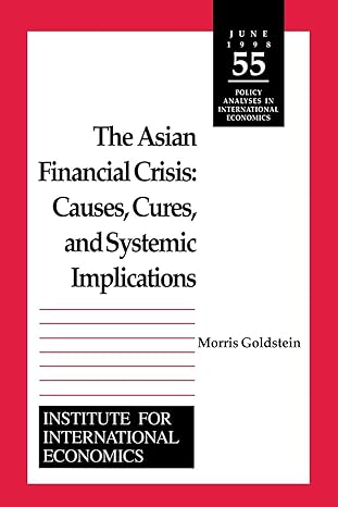 the asian financial crisis causes cures and systemic implications 1st edition morris goldstein 088132261x,
