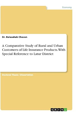 a comparative study of rural and urban customers of life insurance products with special reference to latur