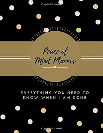 peace of mind planner my history financial plans and final wishes last words 1st edition easyforms inc.