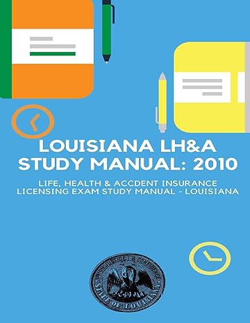 louisiana lhanda study manual 1st edition natasha riley-noah 1499128517, 978-1499128512
