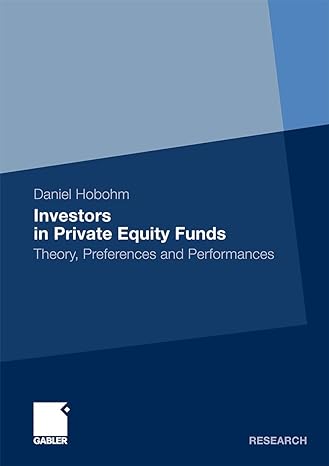investors in private equity funds theory preferences and performances 2010 edition daniel hobohm ,harhoff