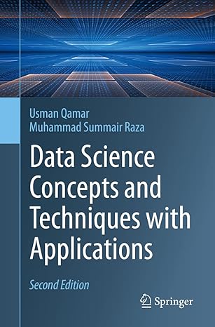 data science concepts and techniques with applications 2nd edition usman qamar ,muhammad summair raza