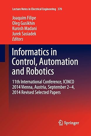 informatics in control automation and robotics 11th international conference icinco 2014 vienna austria