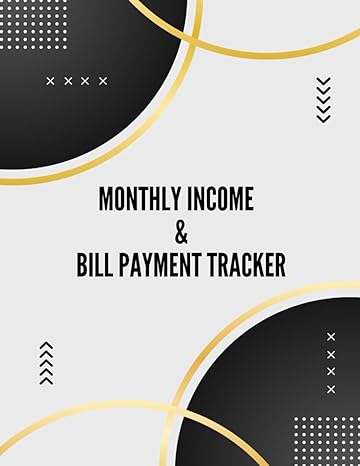 income and bill payment tracker monthly workbook for organizing planning and budgeting your income and