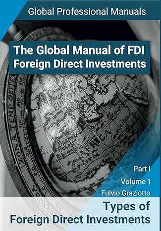 the global manual of fdi foreign direct investments types of foreign direct investments part i volume 1 1st