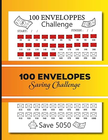 100 envelopes money saving challenge / low income savings challenge book / 100 day envelope challenge kit