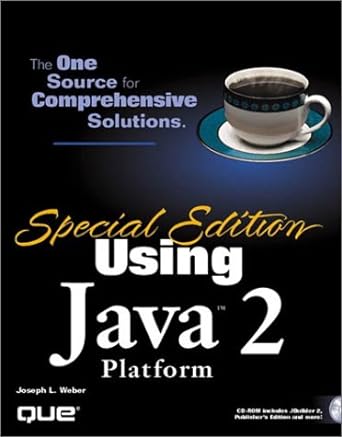 using java 2 platform 1st edition joeseph weber 0789720183, 978-0789720184
