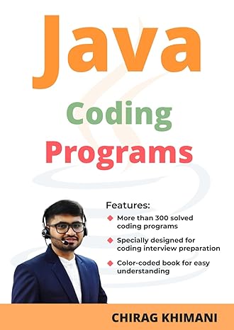 java coding programs 1st edition mr chirag khimani 936013662x, 978-9360136628
