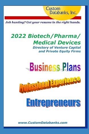 2022 biotech/pharma/medical devices directory of venture capital and private equity firms job hunting get