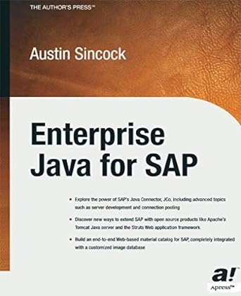 enterprise java for sap 1st edition austin sincock 1430254513, 978-1430254515