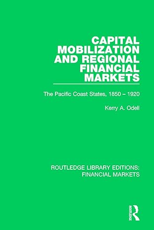 capital mobilization and regional financial markets the pacific coast states 1850 1920 1st edition kerry