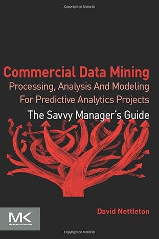 commercial data mining processing analysis and modeling for predictive analytics projects the savvy managers