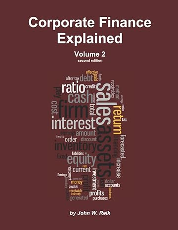 corporate finance explained volume 2 1st edition john w. reik 979-8432740625