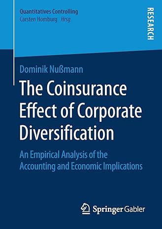 the coinsurance effect of corporate diversification an empirical analysis of the accounting and economic