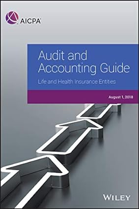 audit and accounting guide life and health insurance entities 2018 1st edition aicpa 1945498501,