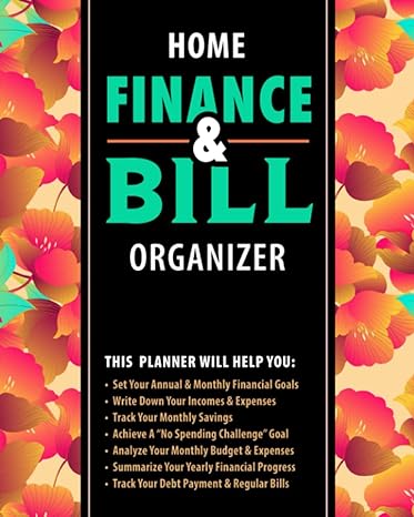 home finance and bill organizer easy cash budget extended planner track your income and expenses bill