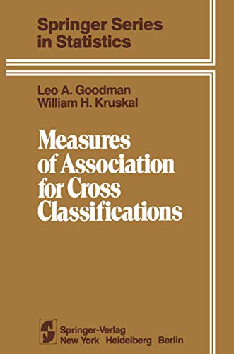 measures of association for cross classifications springer series in statistics 1st edition leo a goodman ,
