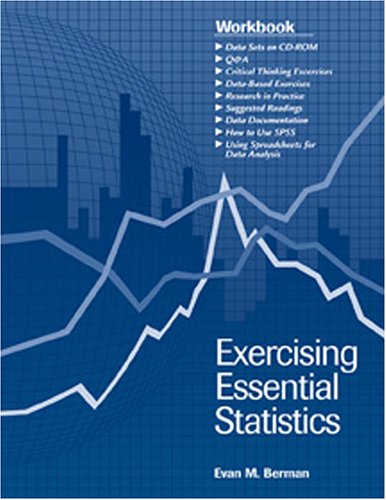 exercising essential statistics 1st edition evan m berman 1568027222, 9781568027227