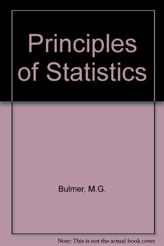 principles of statistics 2nd edition m g bulmer 005001739x, 9780050017395