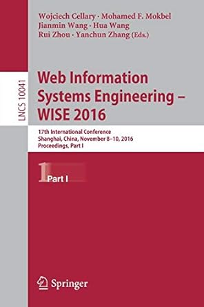 web information systems engineering wise 2016 17th international conference shanghai china november 8-10 2016