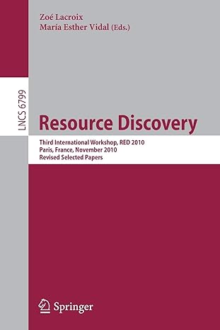 resource discovery third international workshop red 2010 paris france november 2010 revised selected papers