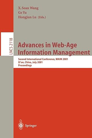 advances in web age information management second international conference waim 2001 xian china july 2001