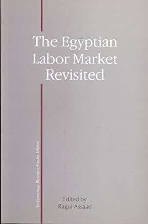 the egyptian labor market revisited 1st edition ragui assaad 977416248x, 978-9774162480