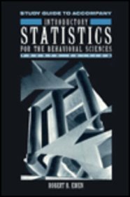 study guide to introductory statistics 4th edition robert b ewen 0155459880, 9780155459885