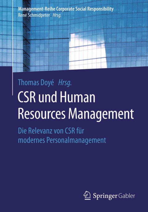 csr und human resource management 2nd edition michael fritsch 3662476835, 9783662476833