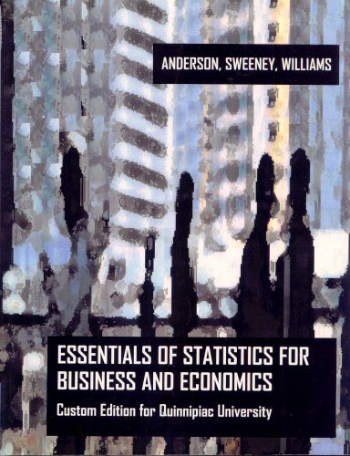 essentials of statistics for business and economics 1st edition david r anderson , dennis j sweeney , thomas