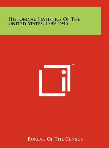 historical statistics of the united states 1789 1945 1st edition bureau of the census 1258217090,