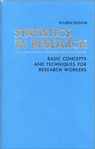 statistics in research basic concepts and techniques for research workers 4th edition bernard ostle , linda c