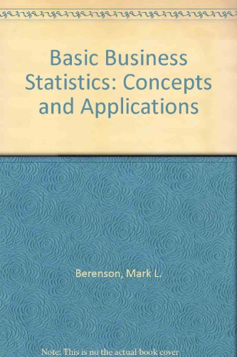 basic business statistics concepts and applications 2nd edition mark l berenson , david m levine , timothy c