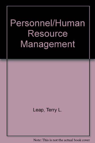 personnel/human resource management 1st edition terry l leap 0023685107, 9780023685101
