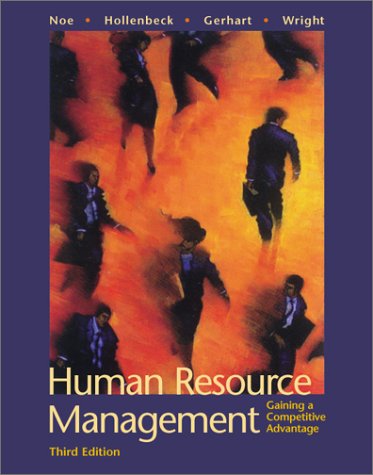 human resource management business week edition 3rd edition barry gerhart, john r. hollenbeck, raymond a.