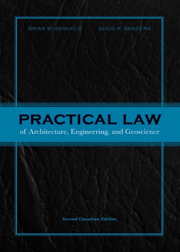 practical law of architecture engineering and geoscience 2nd edition brian m samuels , doug r sanders