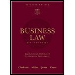 business law 11th edition clarkson ,jentz , cross , miller 0324612567, 9780324612561