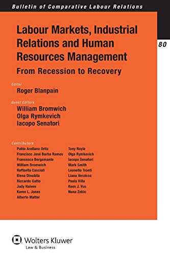 labour markets industrial relations and human resources management in europe from recession to recovery 1st