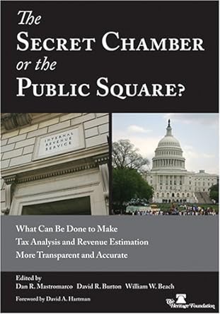 the secret chamber or the public square what can be done to make tax analysis and revenue estimation more