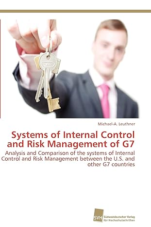 systems of internal control and risk management of g7 analysis and comparison of the systems of internal